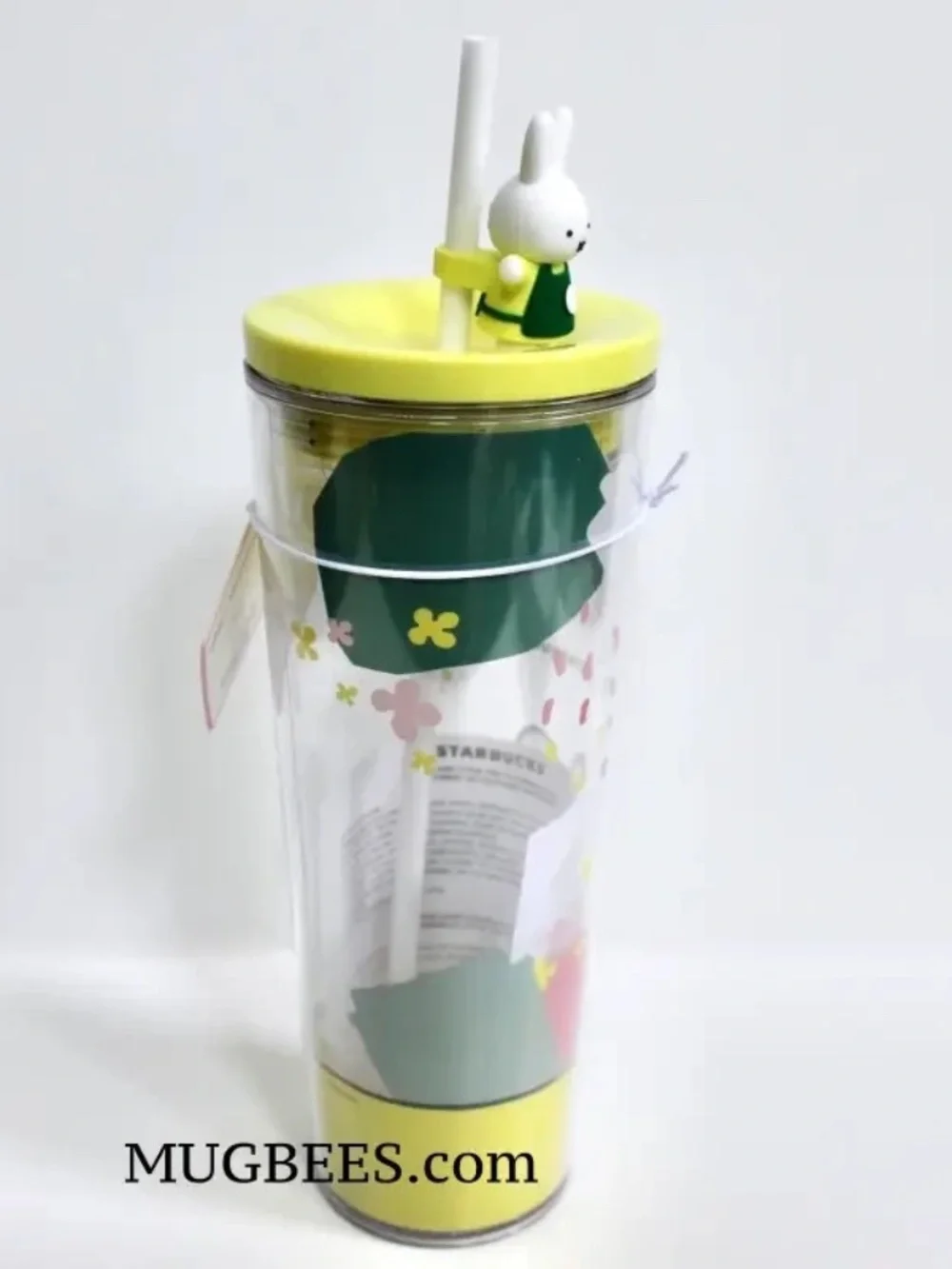 Starbucks x Miffy 2026 Acrylic Cold Cup Tumbler Straw Topper Venti 26oz